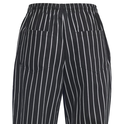 Winco, Unisex Chef Pants, L, Chalk Stripe