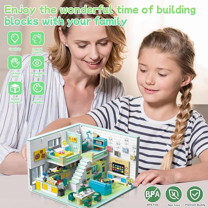 Friends House Building Block Set Pets Collection Small Brick Model Set Creative Mini Toy Building Sets Children’s Day Birthday for Teens Kids Boys Girls 8+ 1035 PCS