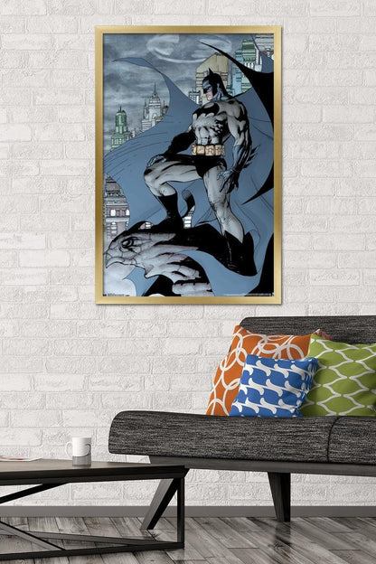 Trends International DC Comics Batman - Gargoyle Wall Poster, 34L x 22.4W, Gold Framed Version