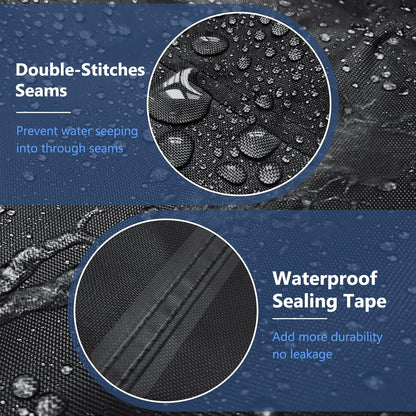 STARTWO Heavy-Duty Waterproof Patio Furniture Covers - 4-Piece Set for Rattan Wicker, Black