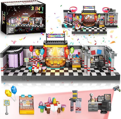 Security Room Building Block Toy for Boys Age 12+ Security Room Building Set Game Toys Merch Suitable for Halloween Birthday Gift 1388Pcs