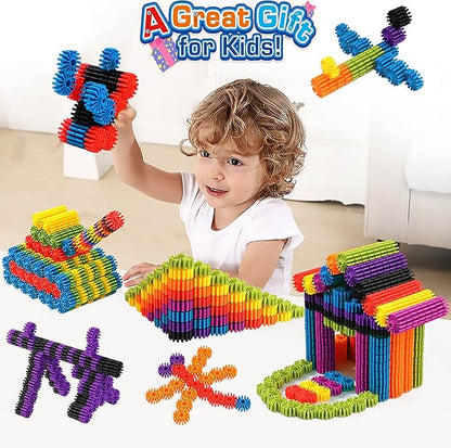 Gears Interlocking Learning Set STEM Construction Toy Set - Building Kids Toys 180 Pcs - 10 Colors
