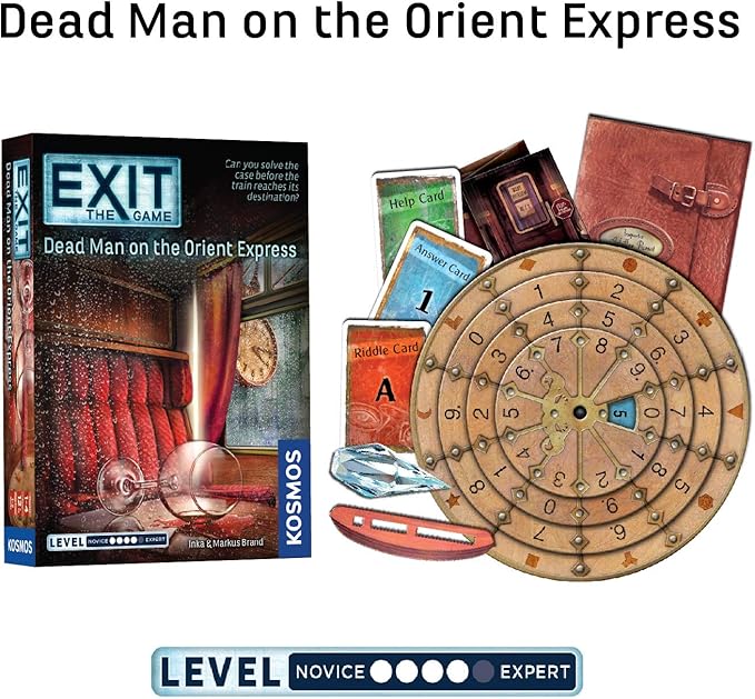EXIT: The Game 4-Pack Escape Room Bundle | Season 3 | Dead Man on the Orient Express | Sinister Mansion | Sunken Treasure | Mysterious Museum | Family-Friendly Cooperative Game | 1 to 4 Players