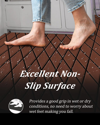 KXKZREN EVA Foam Boat Flooring Decking Sheet 6mm Thick Diamond Anti-Slip Marine Flooring Mat Self Adhesive Deck Pad for Bass Boat Yacht Motorboat RV Cooler Tops, 94.5" x 47.2"