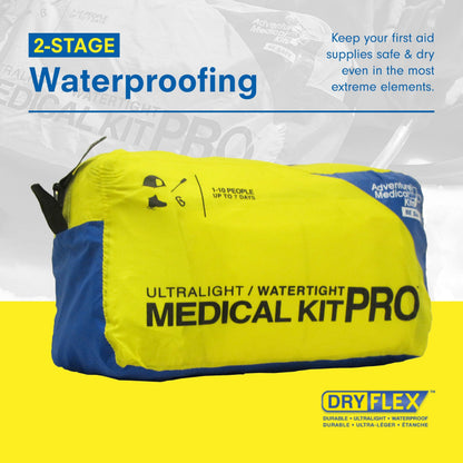 Adventure Medical Kits Ultralight & Watertight Medical Kit Pro - Emergency First Aid Kit with Laerdal CPR Mask, Irrigation Syringe, Wound Closure Strips & More