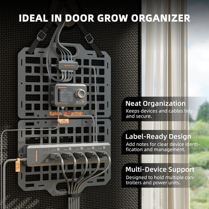 Spider Farmer Grow Tent Gear Board with 2.3x2.3 Grow Tent 28"x28"x63" for Indoor Plant Growing