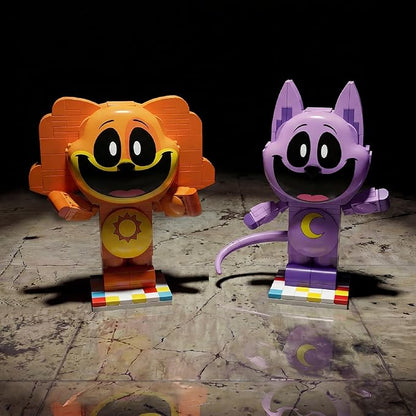 Brickcraft Poppy Playtime CatNap Smiling Critters Building Set 151 Piece Posable Purple Cat Figure with Tail Collectible Horror Game Building Toys Gift for Boys &amp Girls Ages 8 and Up