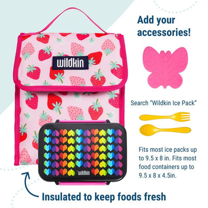 Wildkin Kids Insulated Lunch Bag – Keeps Food Hot or Cold, Easy-Clean Lining and BPA-free for Boys & Girls, Ideal for School, Travel & Daycare - Magical Unicorns