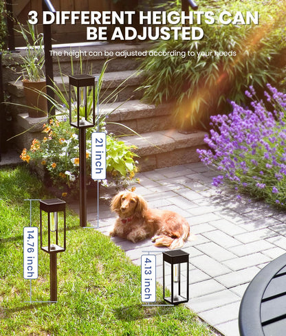12 Pack Bright Solar Pathway Lights Outdoor,IP65 Waterproof Auto On/Off Solar Garden Light Path Lights Solar Powered for Outside Yard Path Lawn Walkway Driveway Landscape Lighting Patio Decor