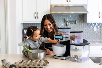 PantryChic Smart Storage System - Starter Kit - Automatically Measures & Dispenses from Storage Containers with Digital Scale Accuracy - Kitchen & Pantry Organization & Storage