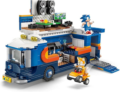LEGO Sonic The Hedgehog Team Sonic Command Truck Building Toy - Pretend Play Vehicle W/5 Figures for Boys &amp Girls Ages 8+ - Toy Building Blocks for Kids - Gift Idea for Birthdays - 77006
