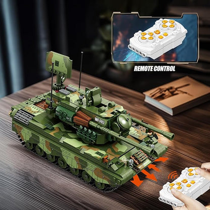 NUTCRACKER Military Tank Building Blocks Set - WW2 Army Tank Building Toy Collectible Home Display Model Christmas Birthday Gifts for Adults ((No Battery Included)