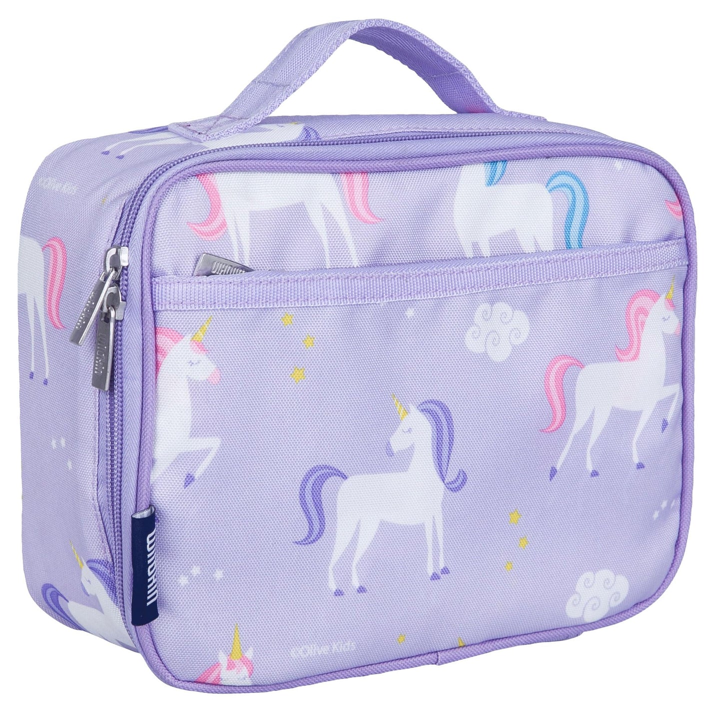 Wildkin 15 Inch Kids Backpack with Lunch Box Bag Bundle - Durable, Lightweight School & Travel Set - Unicorn