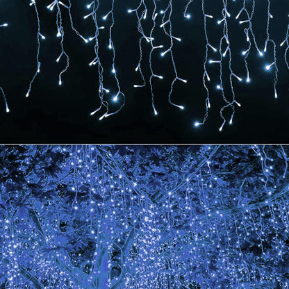 Dazzle Bright Outdoor Hanging Tree Lights, 160 LED, White, Model HB-160DCOI, for Garden, Party, Wedding, Porch, Patio, Christmas Decor