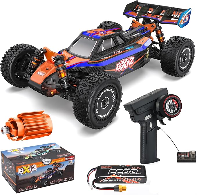 ZD Racing 1:12 Brushless Fast Rc Cars for Adults Fast 42 MPHOff Road Rc Car 4X4Remote Control Trucks for Adults 4WD High Speed Racing RC Buggy with 3S 2200 mAh Truck Suitable for Gifts