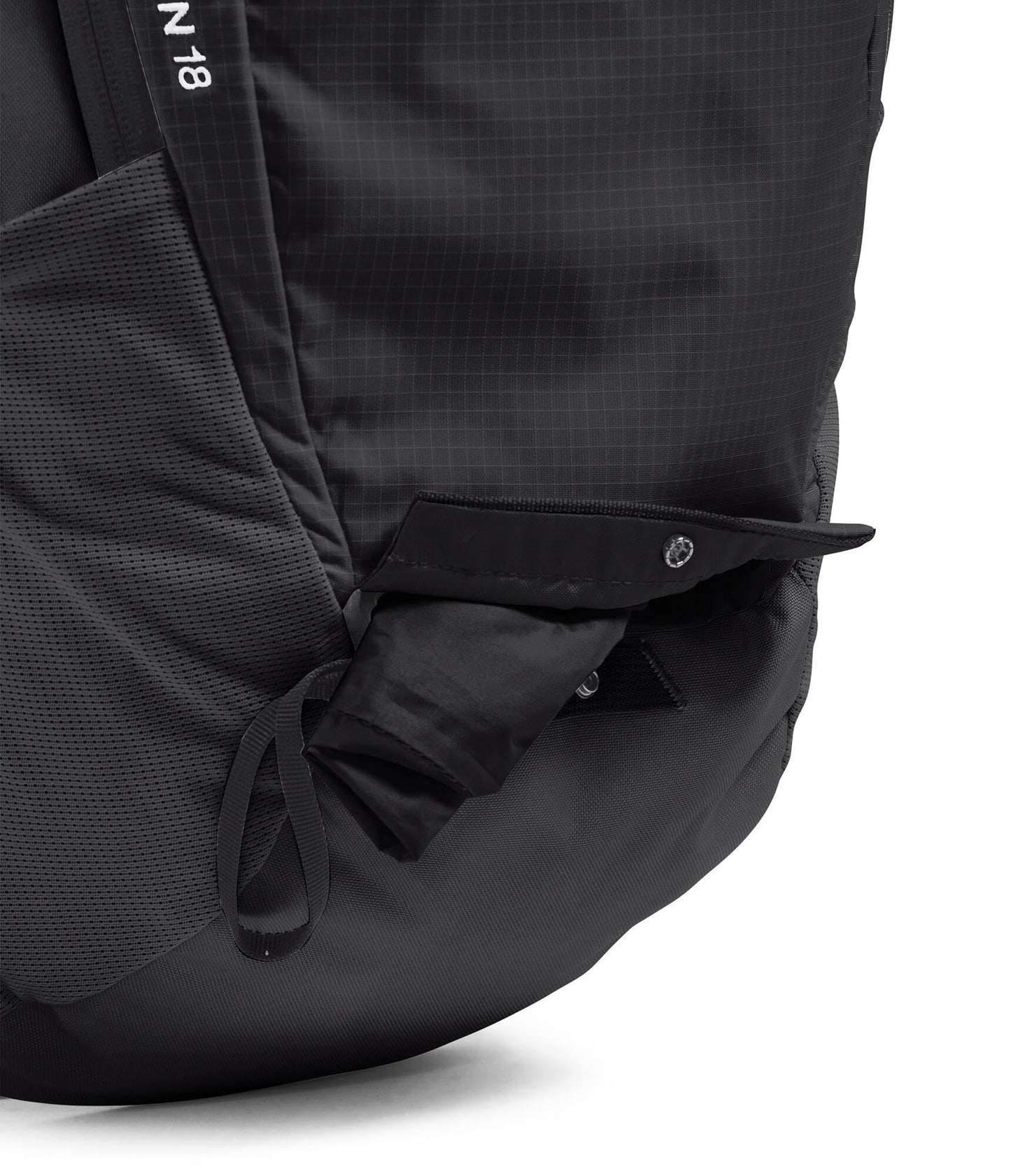 The North Face Basin 18 Liter Technical Daypack with Rain Cover - Unisex Backpack, Sternum Strap, Hiking Pole Attachment, TNF Black/TNF Black-NPF, One Size