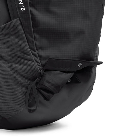 The North Face Basin 18 Liter Technical Daypack with Rain Cover - Unisex Backpack, Sternum Strap, Hiking Pole Attachment, TNF Black/TNF Black-NPF, One Size