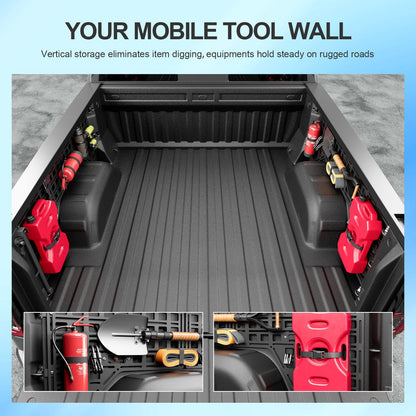 SZYANG 5.8FT Side Bed Molle Panel Compatible with 19-25 Silverado GMC Sierra Truck Panel System Replacement for 2019-2025 Chevy Silverado Accessories