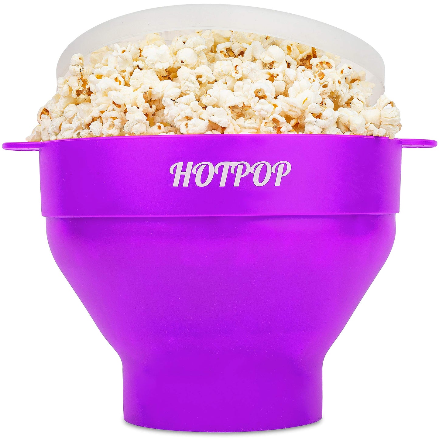 The Orginal HotPop Silicone Popcorn Maker - Microwave Popcorn Popper with Handles - Collapsible Bowl, Heat-Resistant, Easy to Clean, Ideal for Family Movie Nights, 15-Cup Capacity - Red