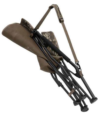 ALPS OutdoorZ Vanish Chair - Durable Lightweight Comfortable Foldable Blind Seat with Carry Bag for Hunt, Camping, Outdoors, Mossy Oak Original Bottomland