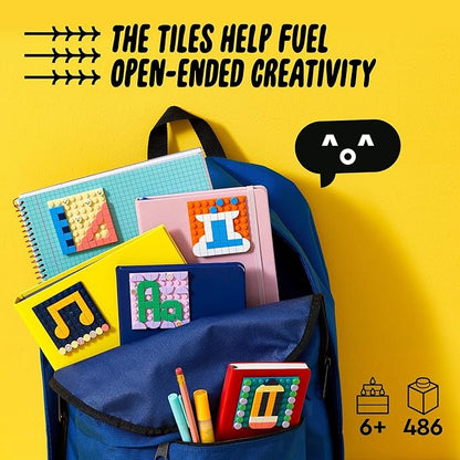 LEGO DOTS Adhesive Patches Mega Pack 41957 Arts and Crafts 5-in-1 Mosaic Making Building Kit DIY Sticker Patches Gift Idea for Creative Kids Make Custom Designs for Notebooks Phone Cases and More