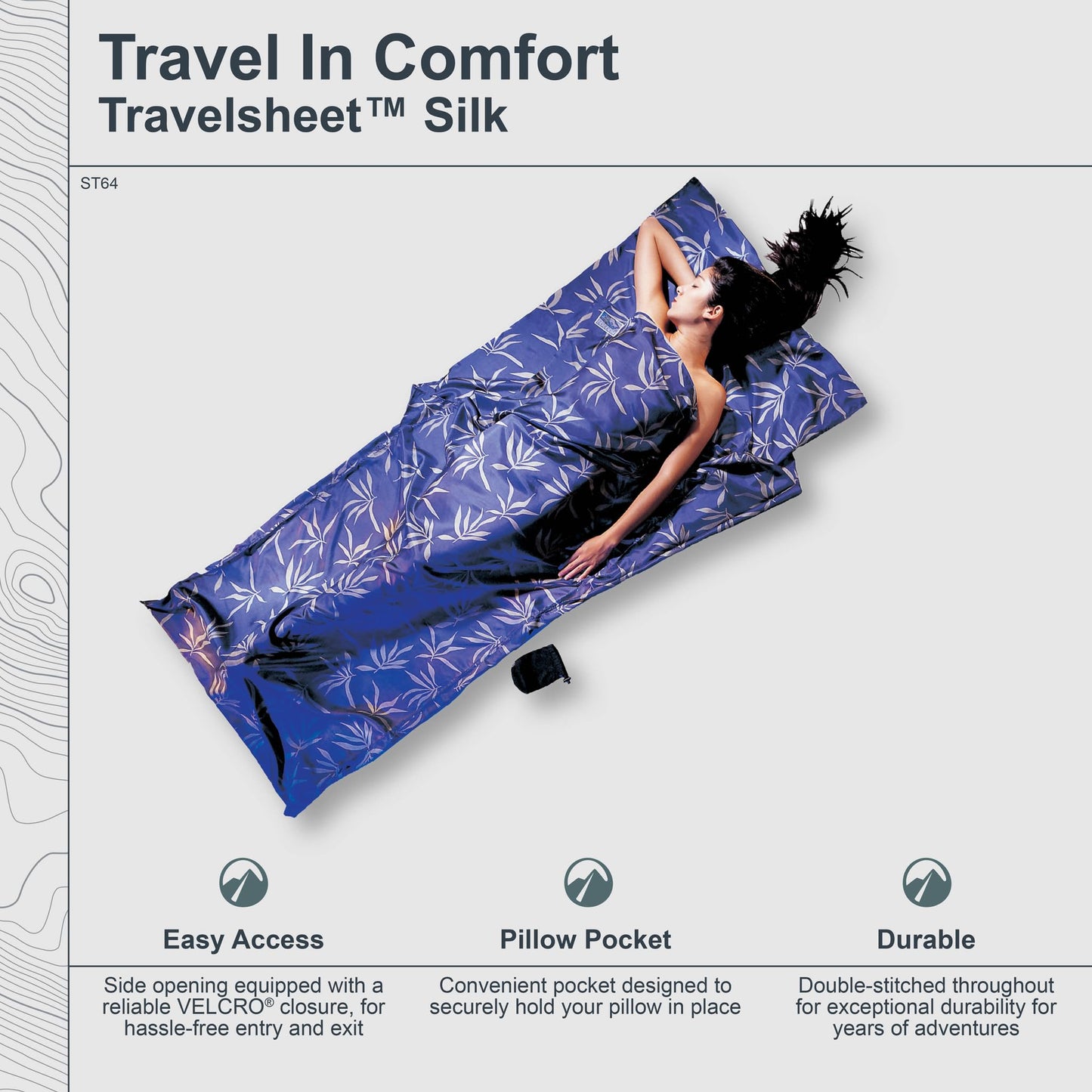 COCOON - Premium - Silk TravelSheet - Mulberry Red