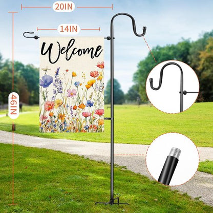 Heavy Duty Garden Flag Stand by [Brand Name] - 46-Inch Holder for 12x18 Flags | Perfect for Patio & Yard Decor