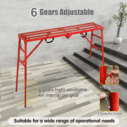 LEADALLWAY Scaffolding Platform and LEADALLWAY 3 Step Ladder