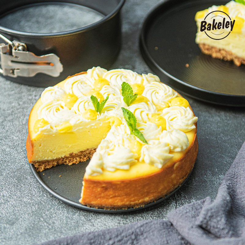 Bakeley Springform Pan 6.5" Nonstick Cheesecake Pan with Removable Bottom Round Baking Cake Pie Mold for Oven 6.5" x 6.5" Black