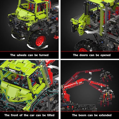 Mould King 17038 Off-Road Trucks Building Kits All-Terrain 4x4 Mountain Truck Car Sets Model with Electric Motor Gift for Age 14+/Adult Collections Enthusiasts (2002+ Pieces)