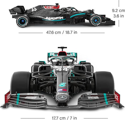 Voltz Toys Authentic Licensed 1:12 Mercedes-Benz F1 W11 Remote Control Vehicle - RC for Kids and Adults - 2.4GHz RC for Gift (1:12 Mercedes-Benz F1 W11)