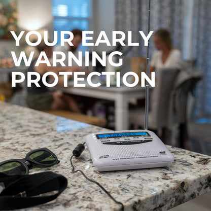 Midland - NOAA Emergency Radio Bundle with Strobe Light and Pillow Shaker