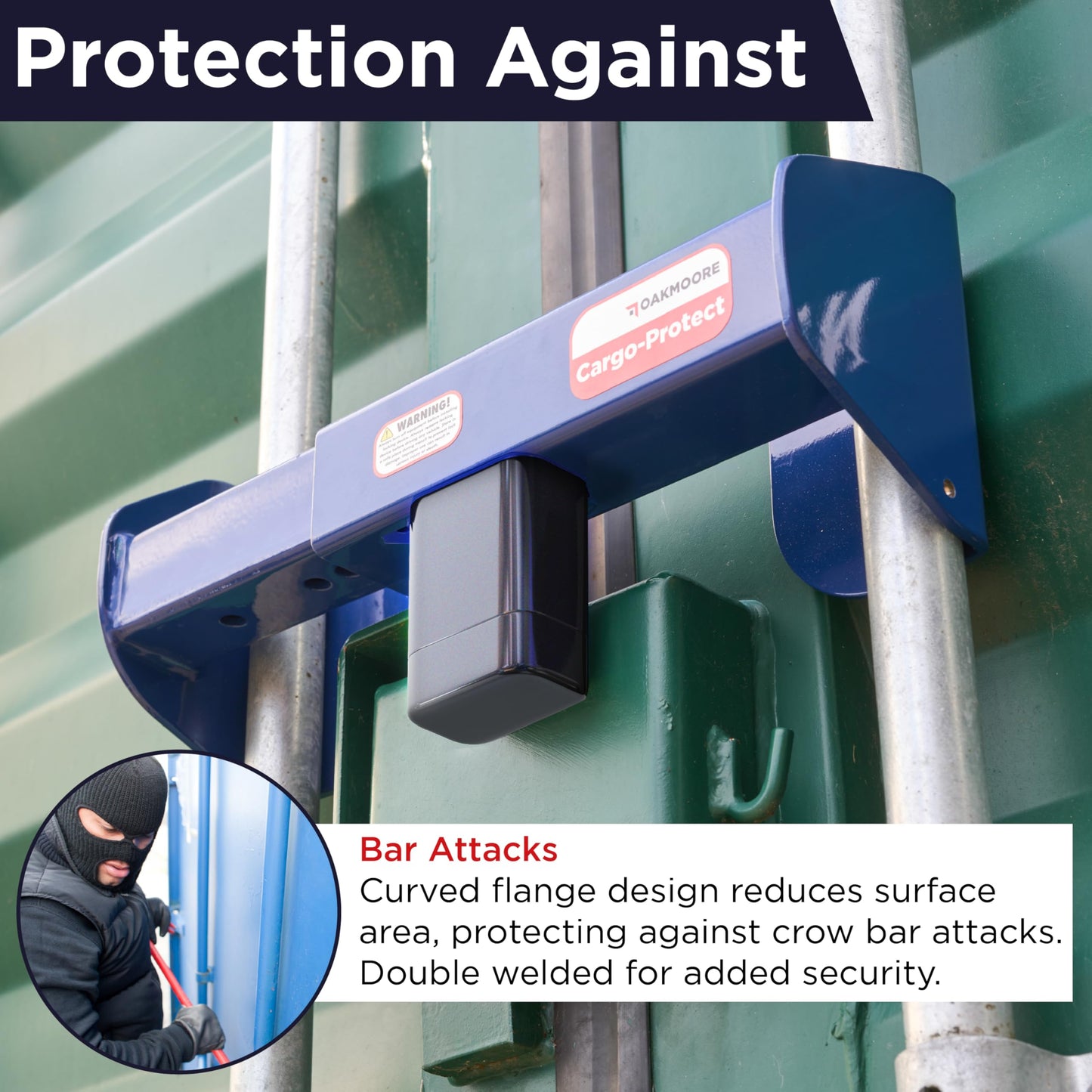 Shipping Container Lock with Combination | Cargo Van and Semi Trailer Door Lock Heavy Duty | Sea & Box Trailer Door Locks - Combi Shipping Container Locks Heavy Duty