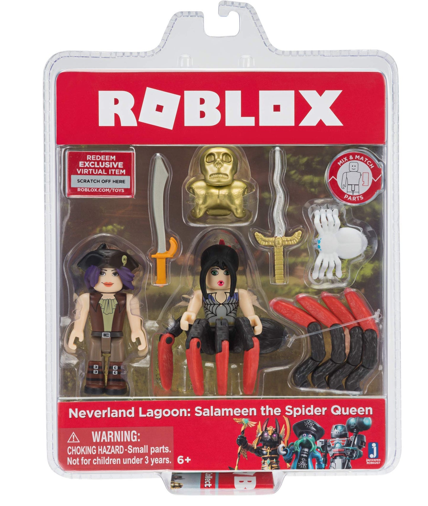 Roblox Action Collection - Neverland Lagoon: Salameen the Spider Queen Game Pack [Includes Exclusive Virtual Item]