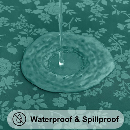Smiry Square Table Cloth, Waterproof Heavy Duty Vinyl Tablecloths, Wipeable Washable Table Cover for Kitchen and Dining Room (Green, 54" X 54")