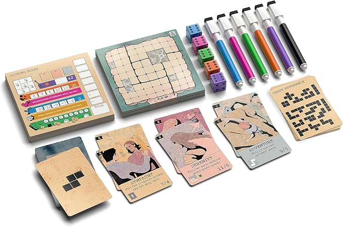 Mind Space Board Game - Polyomino Roll &amp Write - 1 to 5 Players - 30 Minute Play Time (Mind Space Base Game)