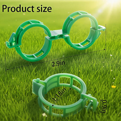 Skiennix 600 Pcs Tomato Clips - Heavy-Duty Plastic Vine Support for Healthy Climbing Plants