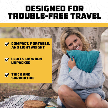 Wise Owl Outfitters Black Hammock with Pillow & Blanket - 400 lbs Capacity, 16 oz Weight, Waterproof Camping Accessories