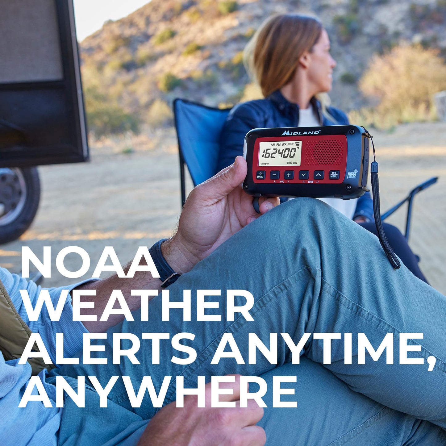 Midland Deluxe Home and Travel Emergency Radio - NOAA Weather Alert Scanner, Flashlight, Alarm Clock and AM/FM