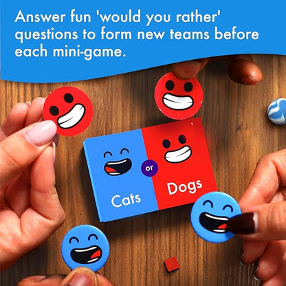Big Potato Mini Game Party: 101 Mini Games 1 Star Player Family Board Game for 2-8 Players Perfect for Family Game Night or with Friends