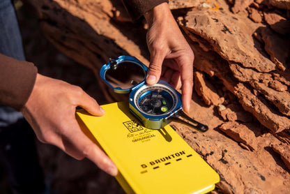 Brunton Standard Transit, Azimuth (0–360°), Blue - Professional Pocket Transit with Clinometer