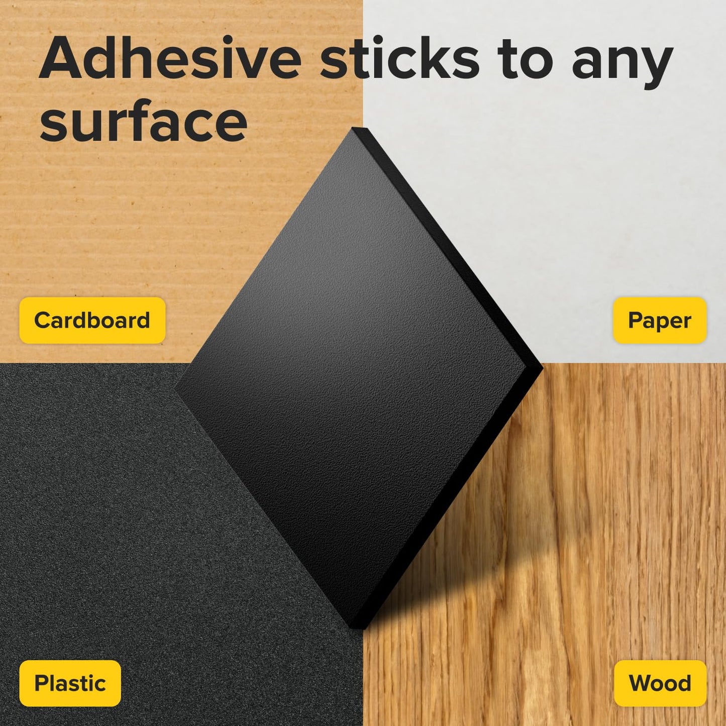 Hyper-Sticky Magnets with Adhesive Backing - 110pcs 0.8x0.08 Strong Magnetic Squares for Whiteboard Fridge - Science Education Magnets - Easy-to-Cut Stickers - Teacher Must Have - Teacher Supplies