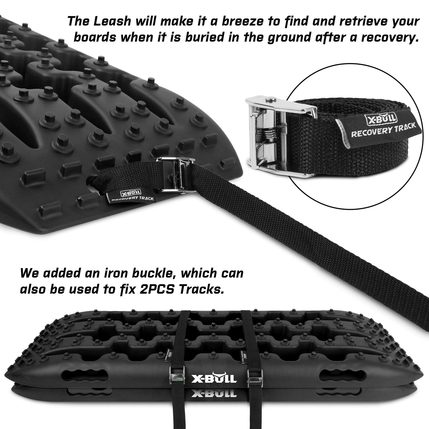 X-BULL New Recovery Traction Tracks with Kinetic Rope Recovery Kit