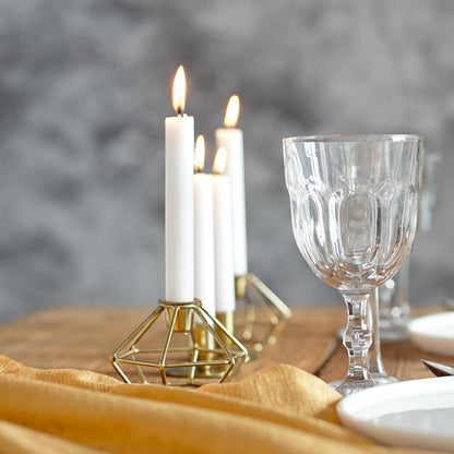 Tapered Candles - 80 Bulk Set of 6” Sticks - 5 Hours Clean, Long-Burning White Candlesticks - Dripless Unscented & Hand-Dipped Tall Candles for Dinners - White Taper Candles by PARNOO
