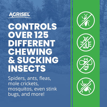 Agrisel Bifenthrin Pro Insect Control - Safe for Plants & Crops | 1 Gallon with 3-Pack Protective Gloves