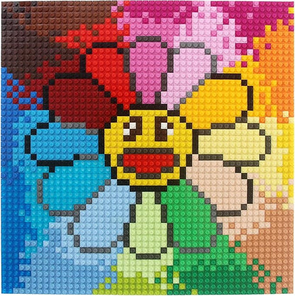 Feleph Basic 4600 Pieces Plate 1x1 Studs 46 Colors Parts Building Play Blocks Set Toy Classic Basic Bricks Compatible with 3024
