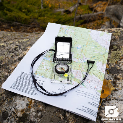 Brunton TruArc™ 15 Luminous Compass - Glow-in-The-Dark Navigation Tool with Clinometer