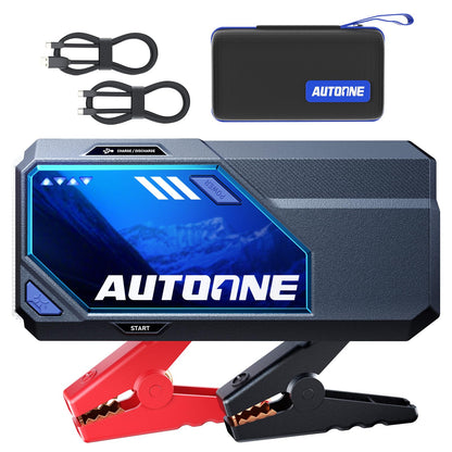AUTOONE 10000A Car Jump Starter 24000mAh Car Battery Jumper Starter Portable 12V (All Gas/All Diesel) 168W DC Jump Box for Car Battery with Built-in Booster, Type-C Fast Charge Jump Pack