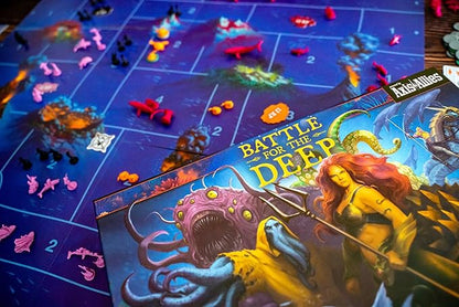 Renegade Game Studios Battle for The Deep Strategy Board Game Axis &amp Allies 2v2 Team-Based Tabletop Miniature Warfare