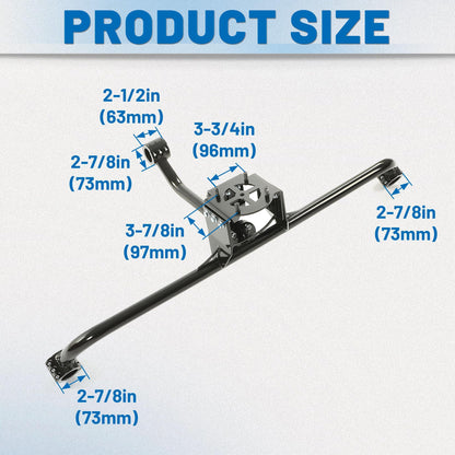 ECOTRIC Spare Tire Mount Rack Carrier Holder Compatible with 2017-2025 Can-Am Maverick X3 Turbo X3 Max R Ds Steel Hold Up to 32" Tire UTV Powder Coated